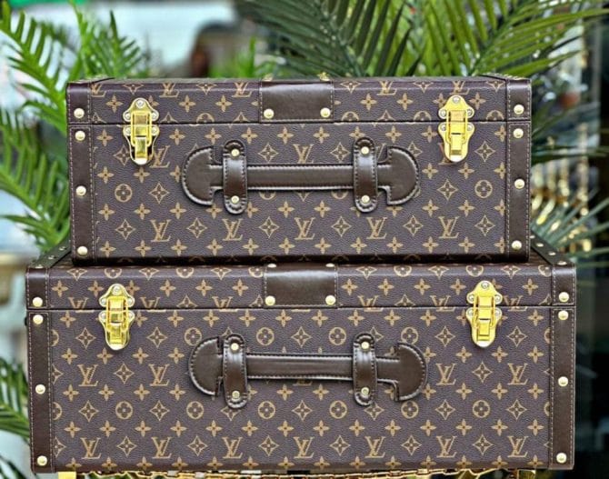 Louis vuitton marka dekor sandık