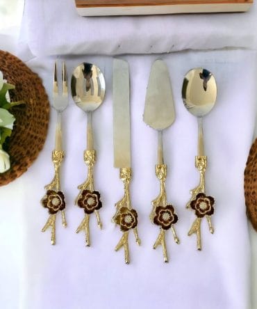 YENİ TASARIMIMIZ BEŞ PARÇA LOTUS SERVİS SETİ STOKLARDA SET