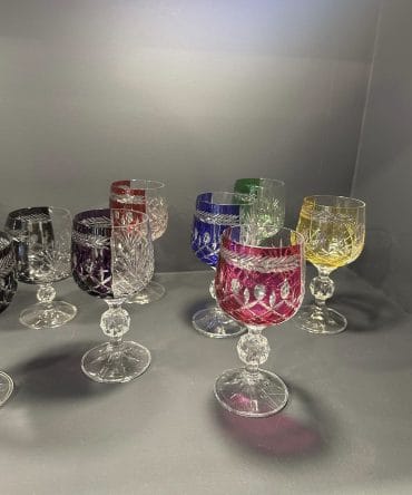 İKİ FARKLI DESEN KADEH 6 lı RENKLİ1