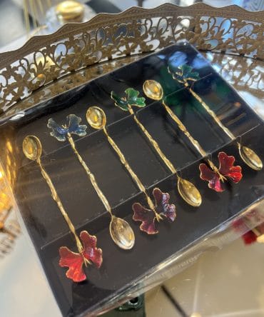 RENKLİ KELEBEK MODEL ÇAY KAŞIĞI