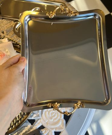 TEK KİŞİLİK SUNUM TEPSİSİ 6 lı KARE OVAL