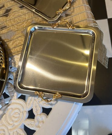 SUNUM TEPSİSİ KARE GÜMÜŞ 6lı