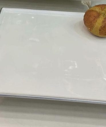 Paşabahçe kare sunumluk gümüş detay