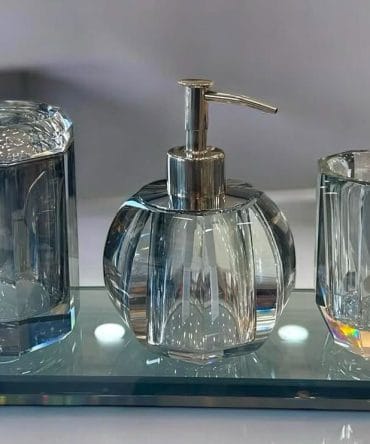 Kristal Banyo Set 4 lü FÜME (Kopya)