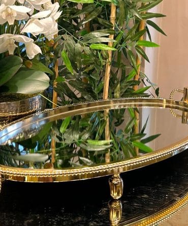 Gold Oval Jardinyer 68*37