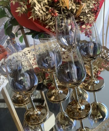 Gold Saydam Füme 6’lı Kadeh Takımı