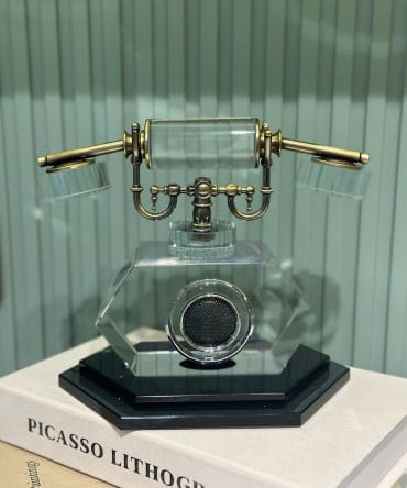 Kristal Telefon Nostalji Dekor